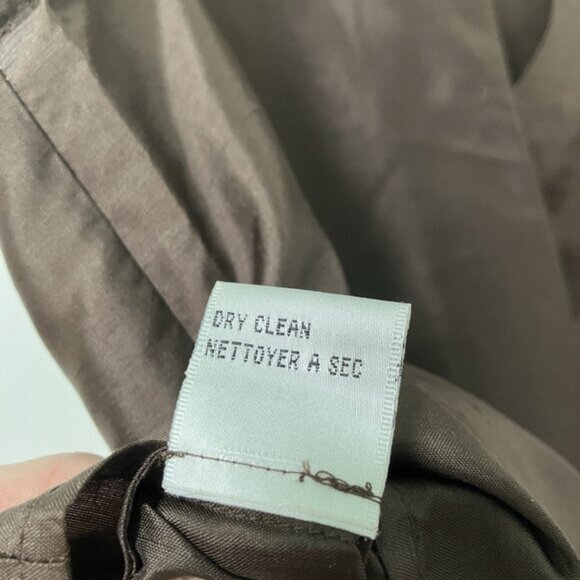 Vintage Talbots Silk Tank Womens 8 Brown 90s Minimalist Neutral Sleeveless Top - Picture 5 of 8